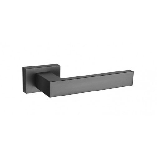 Дверна ручка на розетці TUPAI Square 2275 RT 153 Чорний матовий
