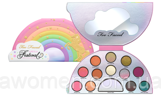 Тени для век Too Faced LIFE'S A FESTIVAL EYE SHADOW PALETTE - фото 3 - id-p708391016