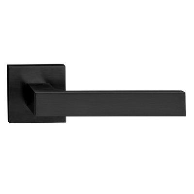 Дверна ручка на розетці TUPAI Square 2275 Q 5S 153 Чорний матовий