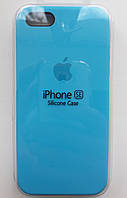 Чохол для iPhone 5S/SE Silicone Case бампер (Light blue)