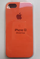 Чехол для iPhone 5S/SE Silicone Case бампер ( Orange)