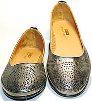 Летняя обувь, женская - серебристые балетки Bona Vicci 39 (25 см) размер