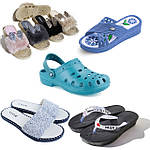 Жіночі шльопанці, в'єтнамки, сабо, крокси, сандалії