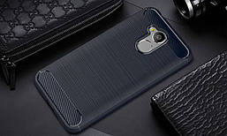 Чохол Carbon для Honor 6A Бампер Темно-синій