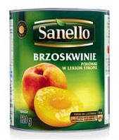 Персики в сиропі Sanello 820гр