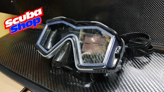Маска для плавання і дайвінгу з панорамними вікнами Intex (сіра)