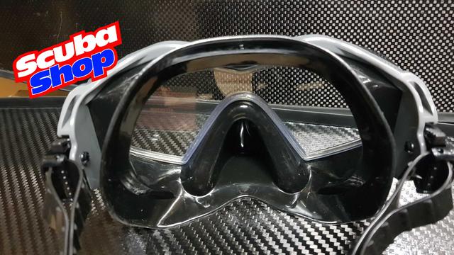 Маска для плавання і дайвінгу з панорамними вікнами Intex (сіра)
