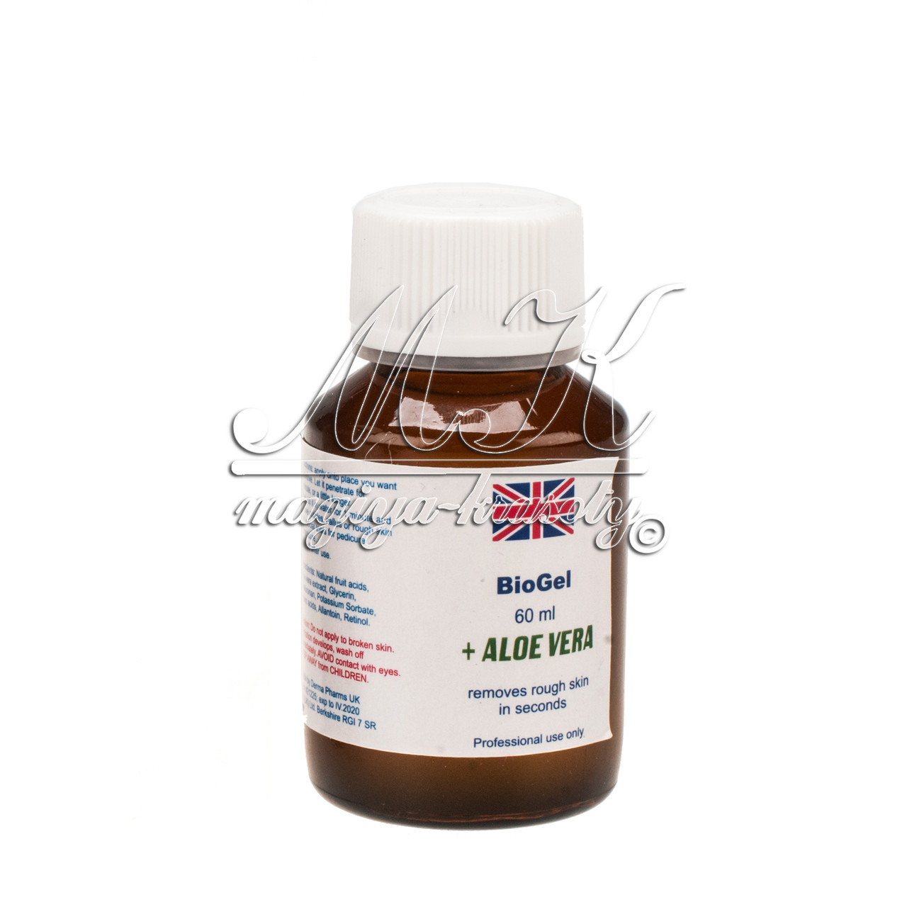 Біопедикюр Біогель BioGel + Aloe Vera, 60 мл