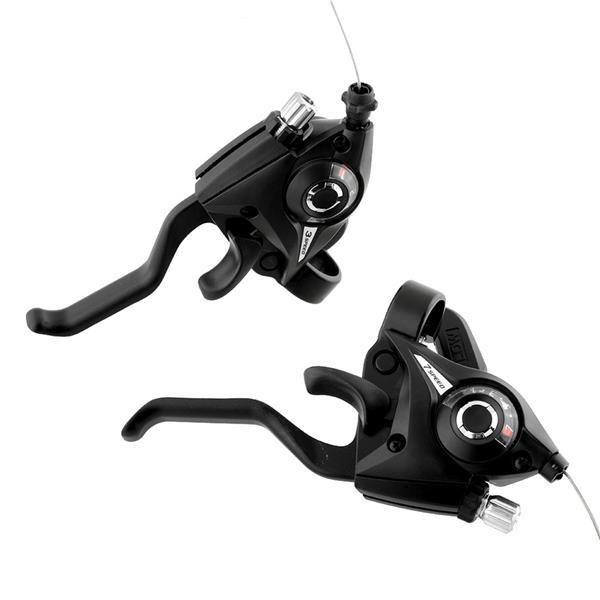 Моноблок (L-3, R-7 швидкостей, пара+тросик) під "SHIMANO ST-EF51, чорний (#MVG)