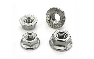 Гайка М10 з фланцем DIN 6923, ГОСТ Р 50592-93 з нержавійки