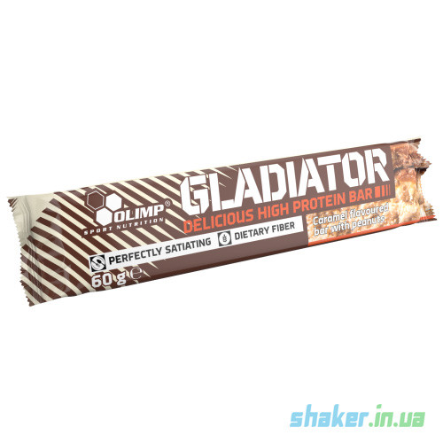 Протеиновый батончик Olimp Gladiator Bar (60 г) олимп vanilla cream - фото 1 - id-p1013632834