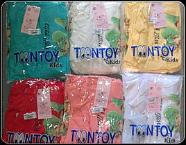 Гольф-стійка дівчинка "Собачки під листочком"( від 1 до 4 років)мікро начіс, фото 3