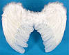 Крила пір'яні білі Янгол,60 х45см, фото 2