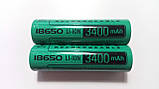 Акумулятор Videx Li-Ion 18650 (без захисту) 3400 mAh (ток 6 А), фото 3