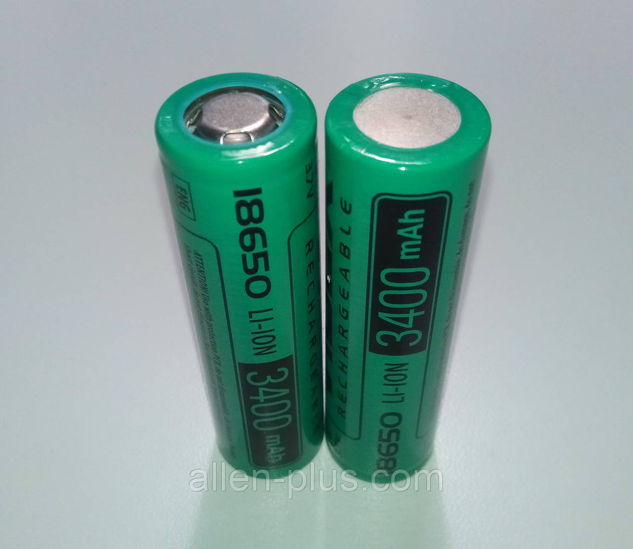Акумулятор Videx Li-Ion 18650 (без захисту) 3400 mAh (ток 6 А)
