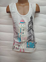 Модна майка-борцовка париж для дівчинки 6 років