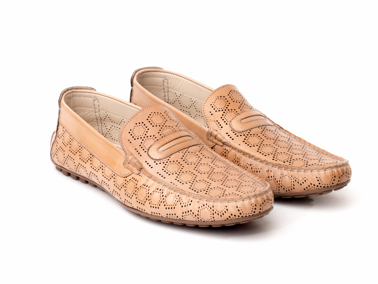 Мокасини BERTAN 14204-7127 бежевий, фото 1