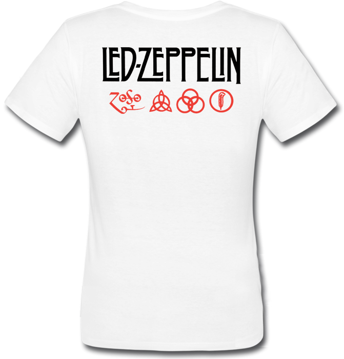 Женская футболка Led Zeppelin - Mothership (белая) - фото 2 - id-p709079963