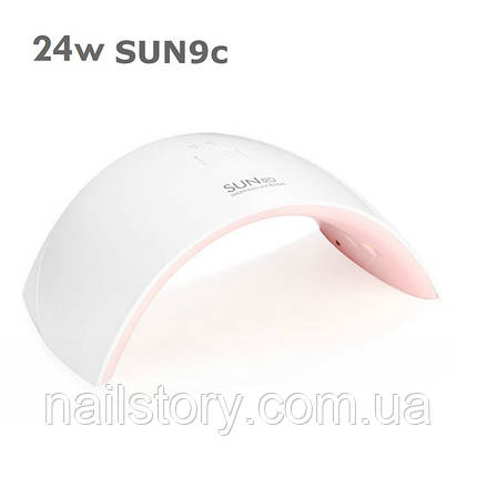UV LED лампа SUN9c 24 ВТ біло-рожева, фото 2