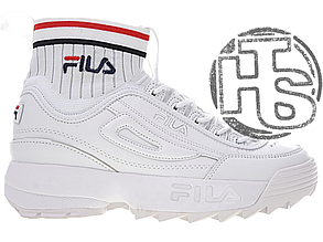 Жіночі кросівки Fila Disruptor 2 II Evo Sockfit White FS1HTA1502X