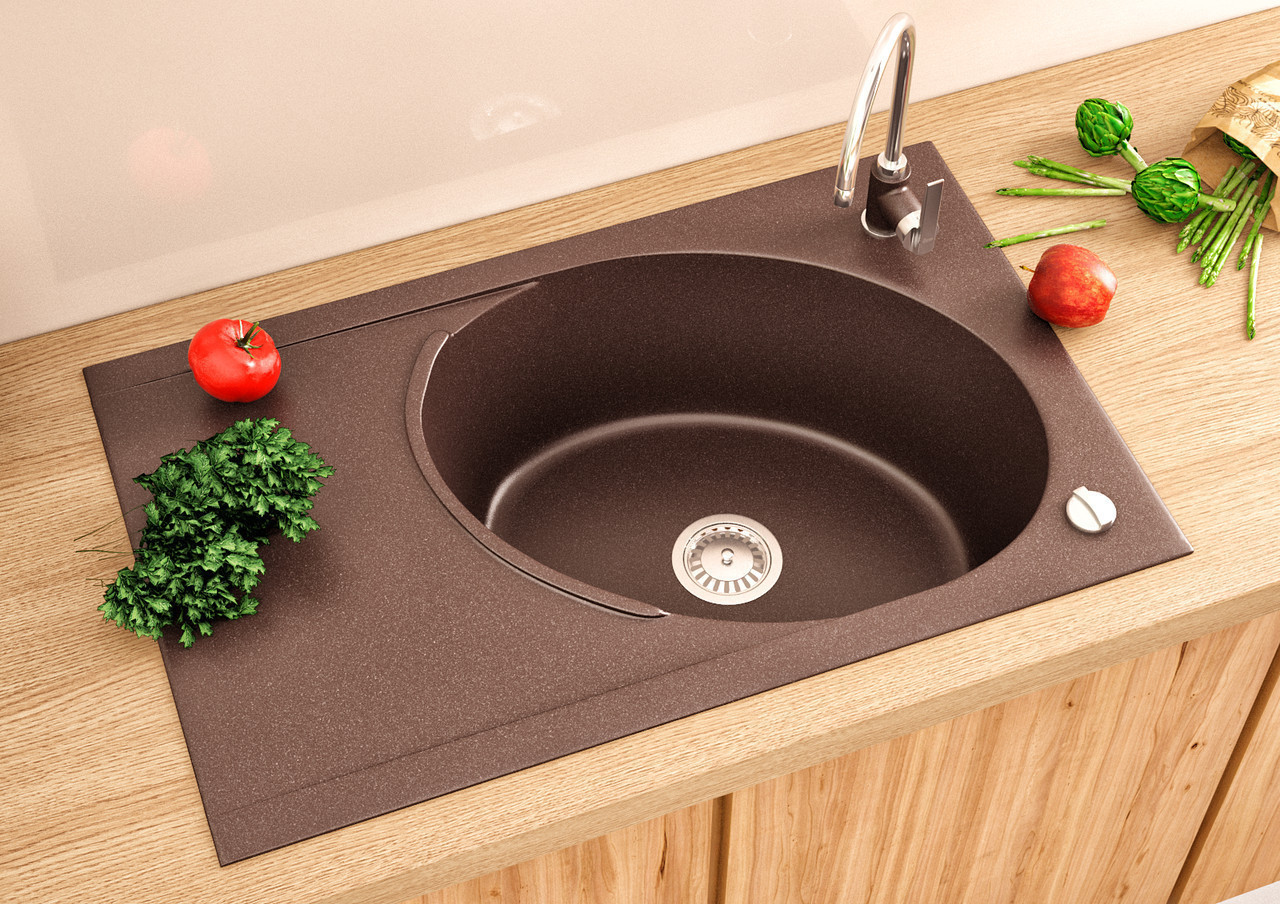 ГРАНИТНА МОЙКА ASKANIA «VALENCIA» RV 05 gray, фото 1