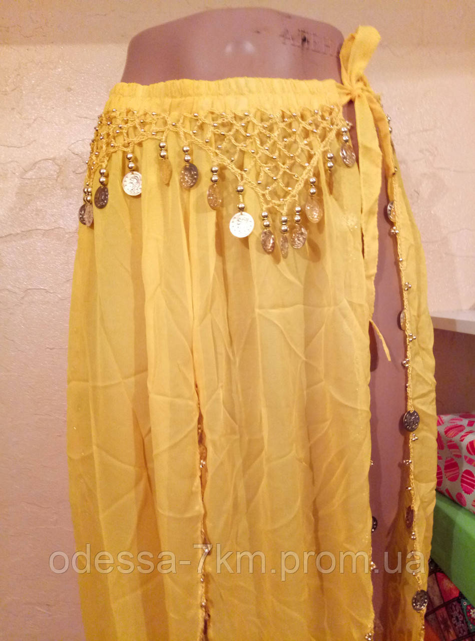 Женская шифоновая юбка для восточных танцев - фото 2 - id-p709123006