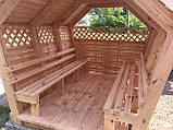 Альтанка трьох секційна Плетена, фото 5