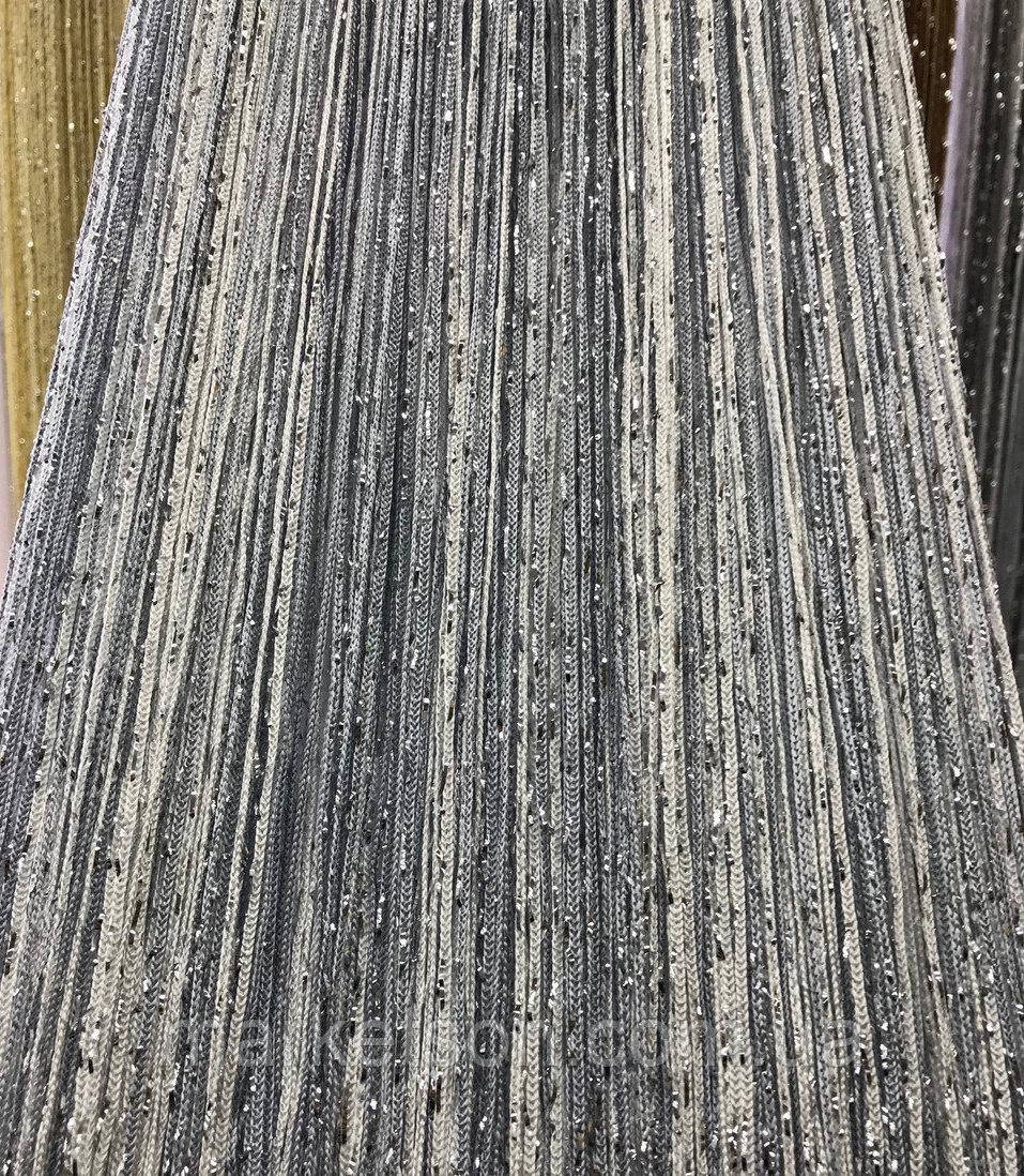 Штори нитки кисея веселка, дощ, локшина з люрексом