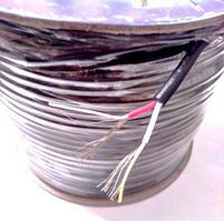 07-05-122. Кабель відео S-VHS, 2 жили в екрані, діам.-4,8мм, круглий, чорний, 100м