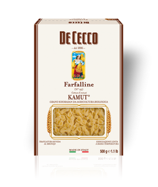 Макарони De Cecco Farfalline kamut BIOLOGICO №95 500гр