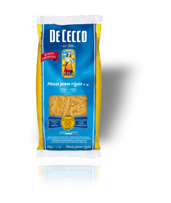 Макарони De Cecco Mezze penne rigate №141 500гр