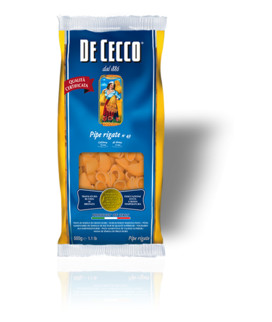 Макарони De Cecco Pipe rigate №49 500гр