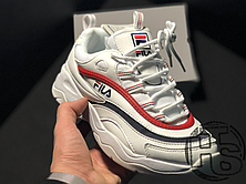 Жіночі кросівки Fila Ray White/Red/Blue, фото 3