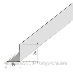 Куточок розмір 3000х19х24 мм