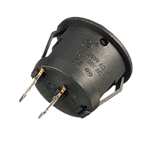 Перемикач клавішний КП-19 2 контакту, 2 положення з фіксацією без підсвічування 220В. Чорний, фото 3