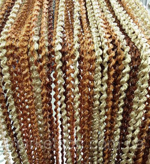 Штори нитки спіральки, локшина, макарони з люрексом