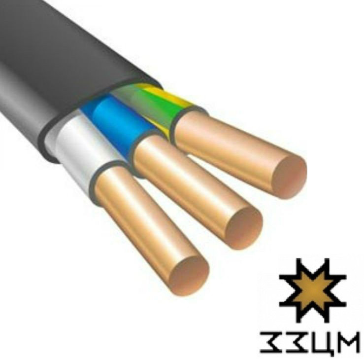 Кабель мідний плоский ВВГ-П нгд 3х2.5 ГОСТ ЗЗЦМ