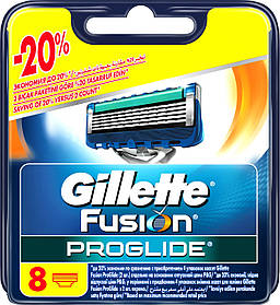 Gillette Fusion Proglide 8 шт. в пакованні змінні касети для гоління оригінал Німеччина