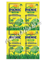 Пластини від комарів Picnic Family без запаху 10 шт