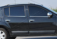 Dacia Sandero (2008-2012) Молдинги стекол нижні 4шт