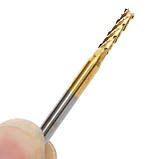 Фреза 2.5 мм 3.175 мм із титановим покриттям загальною довжиною 36 мм для гравіювання на ЧПК верстатах CNC, фото 4