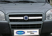 Fiat Doblo (2006-) Накладки на решітку радіатора 2шт