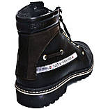 Черевики шкіряні чоловічі "Max Mayar". Натуральне хутро (Цигейка). Чорні. Зимові, фото 2