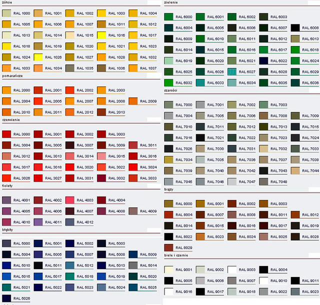 палитра-RAL