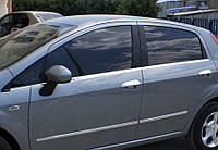 Fiat Grande Punto/Punto Evo 5D (2005-) Молдинги стекол нижні 6шт