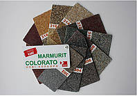 Marmurit Colorato + Графіт — фасадна мозаїчна штукатурка з кольорових каменів, зерно 1,5 мм