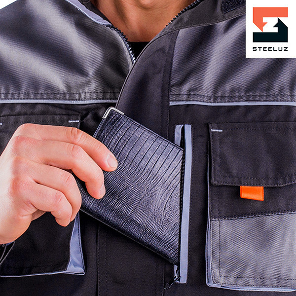 Куртка рабочая защитная SteelUZ Grey (рост 176) - фото 4 - id-p709977534