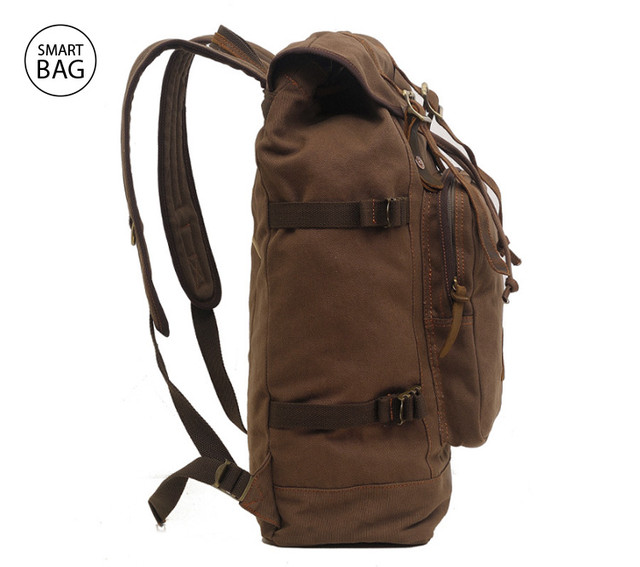 Коричневый городской брезентовый рюкзак Augur Коричневый городской брезентовый рюкзак Augur