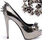 Шип-конус металеві гвинтові 26 x 10 мм, бронза, фото 4