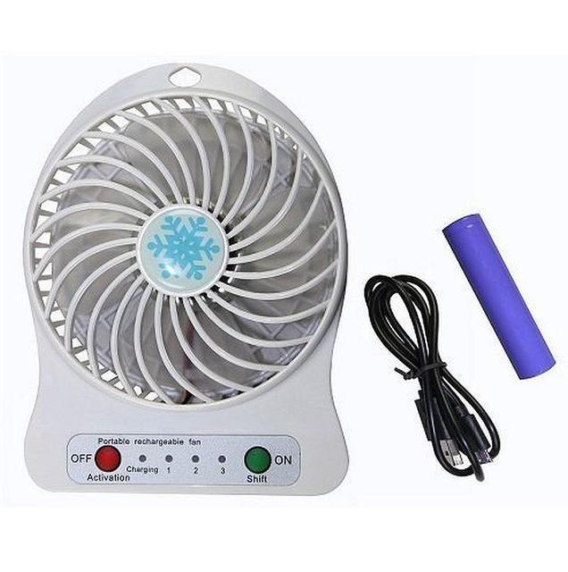 Вентилятор настільний, акумуляторний Usb Mini Fan (акумулятор, usb кабель), фото 1